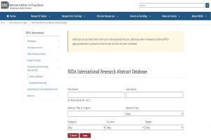 NIDA International Research Abstract Database